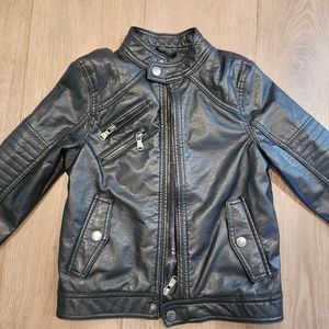 Boys Faux Leather Jacket